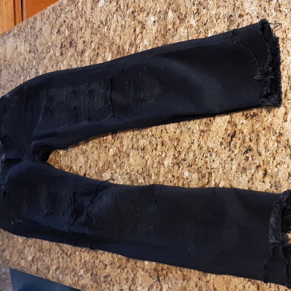 Blank NYC ripped distress skinny classic stretch jeans